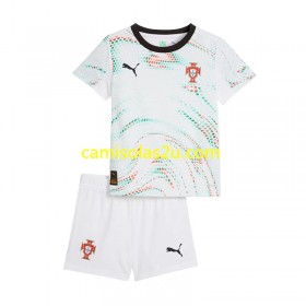 Camisolas de futebol Portugal Criança Equipamento Alternativa 2025 Manga Curta